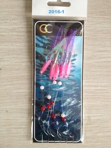 5 ganchos 2016-1 púrpura Hokkai plataforma señuelos de mar plataformas de pesca gancho tamaño 2 - Imagen 1 de 1