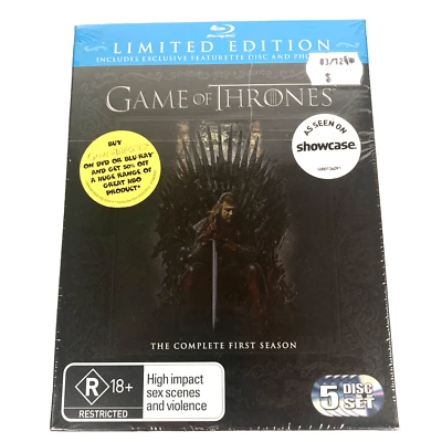 Game of Thrones The Complete First Season Limited Edition Blu-ray New & Sealed - image 1 of 4