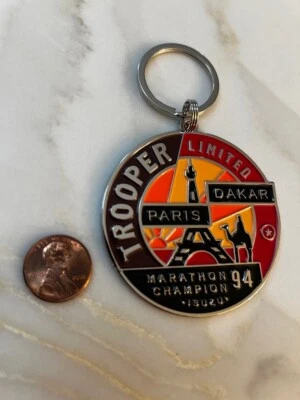 1994 Paris to Dakar Isuzu Trooper KEYCHAIN - Image 1 of 2