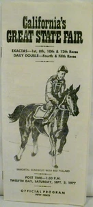 California’s Great State Fair Official Horse Racing Program September 3 1977 - Picture 1 of 5