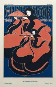 BRADLEY, Will-"LesAffichesEtrangeres'-cover for CHAP BOOK-Thanksgiving No.-1895 - Picture 1 of 5