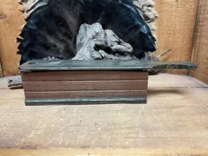 Dymondwood Deckel spielend auf Nussbaum mit passendem Sockel Türkei sprechende Box Anruf - Bild 1 von 2