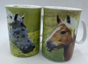 Tiertasse 0,25l Pferdetasse Pferd braun Kaffeetasse Schimmel Reiten Porzellan - Bild 1 von 6