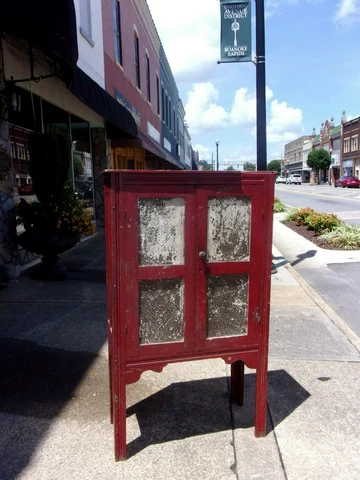Southern Painted Oak & Pie Safe 19thc Cover