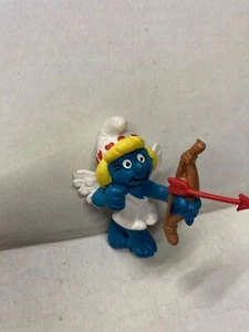 Schleich Puffi Smurfs PUFFETTA CUPIDO Smurfette Vintage made Germany - Foto 1 di 2