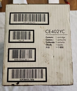 New Sealed Box HP CE402YC Yellow Toner Cartridge - Photo 1/5