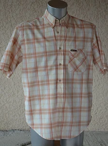 MARLBORO CLASSICS Lovely Salmon & Beige Shirt Size M EXCELLENT CONDITION - Picture 1 of 2