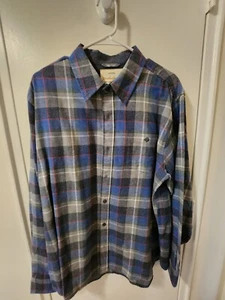 Weatherproof Vintage Men’s Flannel Shirt Blue XL - Picture 1 of 3