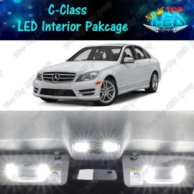 CANBUS White LED Interior Lights Kit For 2008-2014 Mercedes Benz W204 C250 C300 - Image 1 of 4