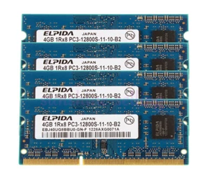 DDR3 RAM 16 GB 4X 4 GB PC3-12800 1RX8 1600MHz 204Pin SODIMM Laptop Memory 1.5V - Picture 1 of 10