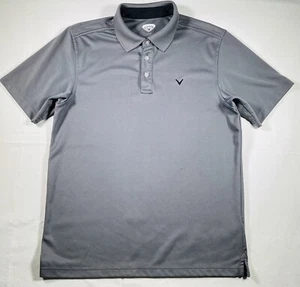 Callaway Men’s Golf Polo Shirt Gray w/ Black Logo Size Large - Picture 1 of 9
