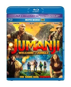 Jumanji Welcome to the Jungle 3D Blu-ray Film Region Darmowy bez etui