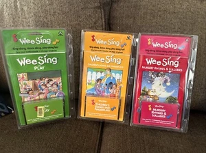 Retro- Lot Of 3 Wee Sing Nursery Rhymes, Play & Children’ Songs -New Cassettes. - Picture 1 of 8