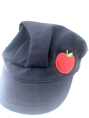 Gymboree Rojo Manzana Niñas Talla 2t-5t Sombrero Boina Europeo Azul Oscuro Foto 1 de 3