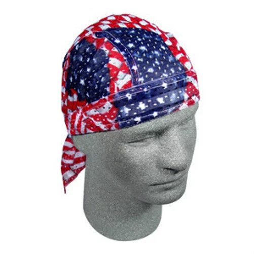 Banda para sudar clásica bandera estadounidense malla ventilada Doo trapo envoltura para la cabeza motociclista Durag Foto 1 de 1