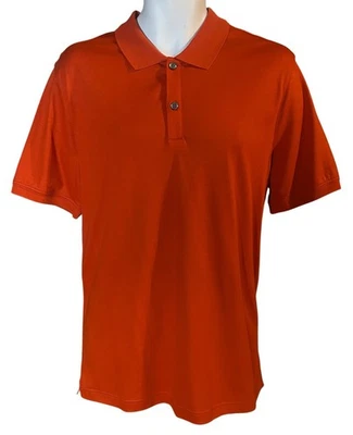 Banana Republic Men’s Luxury Touch Short Sleeve Red/Orange  Polo Size L NWT - Image 1 of 4