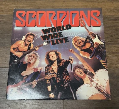 Scorpions 1985 Vinyl 2xLP World Wide Live Record Polygram Records - Image 1 of 4