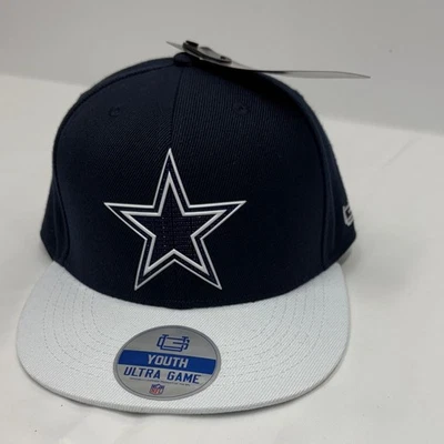 New Era Dallas Cowboys SnapBack Sombrero Azul/Blanco Logo Estrella NFL Gorra Juvenil Talla Nueva Foto 1 de 4