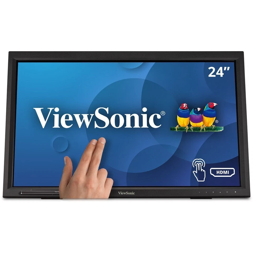 24" ViewSonic TD2423D Full HD 1080p HDMI DP VGA Touch VA LCD Monitor - Image 1 of 1