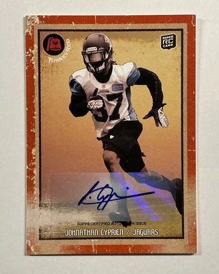 2013 Topps Turkey Red #39 Jonathan Cyprien RC Auto Jacksonville Jaguars - Image 1 of 2