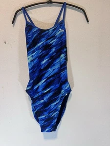 TYR Damen Diamondfit Vitric Blue DVITR7A Wettkampf Badeanzug 30 Neu - Bild 1 von 5
