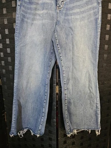 Judy Blue Jeans Damen 27 Blau Wide Leg Crop Medium Wash Denim - Bild 1 von 5