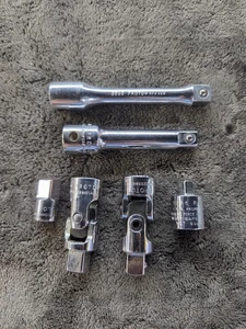 Vintage PROTO Professional 6pc 5270 3/8" DRIVE Universal, & Extensions USA  - Picture 1 of 6