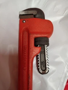 Vintage Brass Craft 10" Pipe Wrench - Cast Iron Red *FREE SHIPPING* - Picture 1 of 3