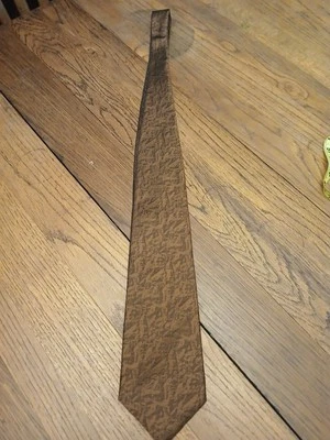 Галстук мужской Bruno Piattelli 100% шелк коричневый - Изображение 1 из 4