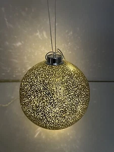 NEW Philips Gold LED Christmas Holiday Hanging Oranment - 8" Inch Twinkling - Picture 1 of 5