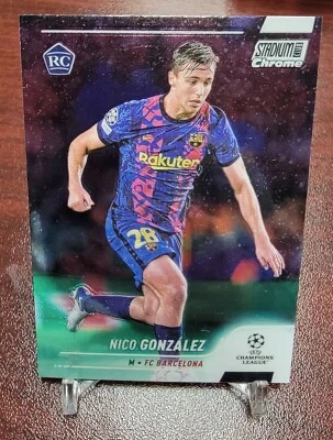 NICO GONZALEZ!!  2021-22 Topps UEFA CL Stadium Club Chrome ROOKIE RC - Image 1 of 2