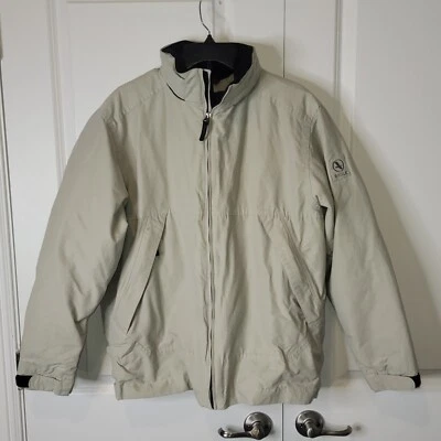 AIGLE FRANCE HOMBRE Talla XL CHAQUETA DE LLUVIA TOTALMENTE FORRADA ESCONDITE CAPUCHA BLANCA EXCELENTE Foto 1 de 4