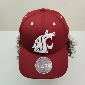New Washington State Cougars WSU Zephyr NCAA Relaxed Fitted Hat Cap Size S/M - Picture 1 of 10
