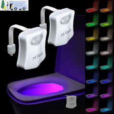 Toilet Light Motion Sensor 16 Colors Changing (2 Pack),Led Glow Bowl inside Toil