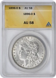 1896-O Morgan Silver Dollar AU58 ANACS - Picture 1 of 2