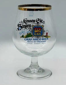 Vintage German GAB Graf Arco Bier Snifter Beer Glass 0.4l rastal - Picture 1 of 9