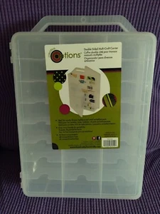 Creative Options Thread Organizer 46 Compartments 10.25" x 3.25" x 14.25" Clear - Picture 1 of 7