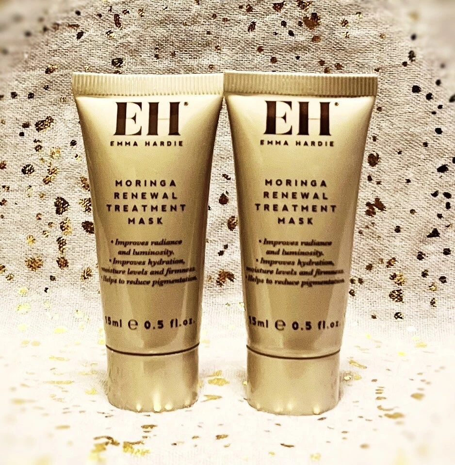 2x~EMMA HARDIE~Mascarilla Tratamiento Renovación Moringa~15ml/0.5 fl oz ea~Talla Viaje~NUEVO SIN CAJA Foto 1 de 1
