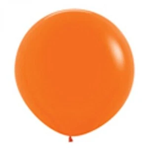 Orange Party Supplies Latex Giant Balloons 2Pk Halloween Construction Basketball - Picture 1 of 1