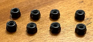 Kyosho Turbo Optima Mid SE Ultima Raider Lazer USA1 Vintage Black Lock Nuts 3mm - Picture 1 of 2