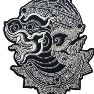 Parche bordado Art Hanuman planchado cosido en tailandés logotipo insignia aplique talla 25*20 - Imagen 1 de 7
