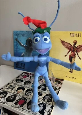 Disney A Bugs Life 1998 FLIK HORMIG Santa Navidad SOMBRERO Peluche Muñeca Mattel Foto 1 de 3