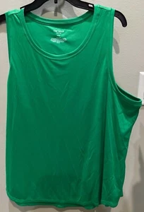 Womens XL Tek Gear DryTek Tank Top Gym Workout XL Moisture Wicking NWT Green - Picture 1 of 9