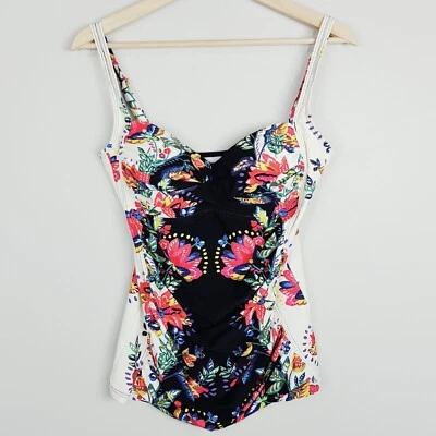 [SUNSEEKER] Camiseta sin mangas de natación floral para mujer | Talla AU 12 Foto 1 de 4