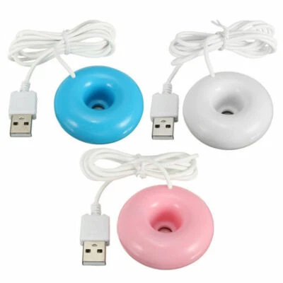 Mini USB Donut Humidifier Floating Air Fresher Mist Maker Aroma Diffuser - Image 1 of 4