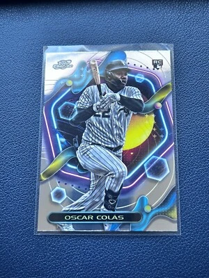 2023 Topps Cosmic Chrome - #104 Oscar Colas RC Rookie - Chicago White Sox - Image 1 of 2