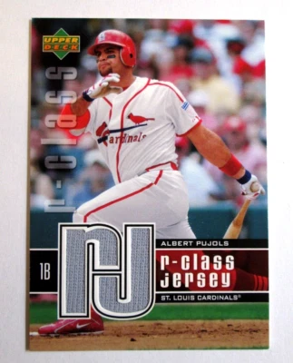 2004 UPPER DECK, BASEBALL, R-CLASS GAME USED JERSEY, ALBERT PUJOLS, #AP, NRMT-MT - Image 1 of 2