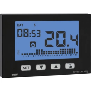 BATTERIEBETRIEBENES WANDTHERMOSTAT CHRONOTHERMOSTAT DIGITAL KESSEL VEMER VE726600 - Bild 1 von 1