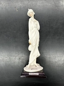 Estatuilla Armani 0412F Dama con Bolso de Mano 10,75"" de Alto con Base de Madera 1987 Italia - Imagen 1 de 23