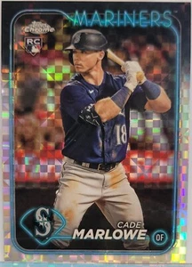 Cade Marlowe 2024 Topps Chrome #266 X-Fractor Refractor RC Seattle Mariners - Picture 1 of 2